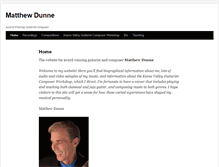 Tablet Screenshot of matthewdunne.com